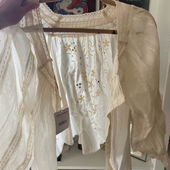 Free People Ivory Blouse - Picture 5 of 6